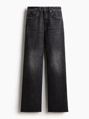 NWT Size 0 Wide High Washed Black H&M Jeans
